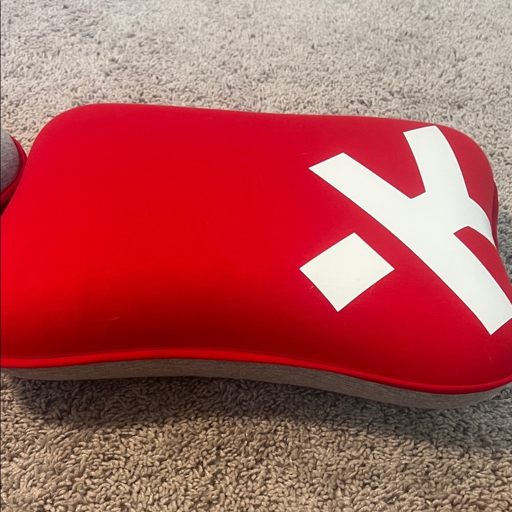 Gray and Red Travel Pillow Set - Picture 3 of 5